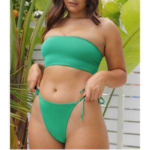 Cute green Toluca Swim Rita Midi Bottom - Lush